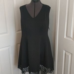 Black dress with lace bottom